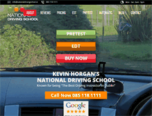Tablet Screenshot of nationaldrivingschool.ie
